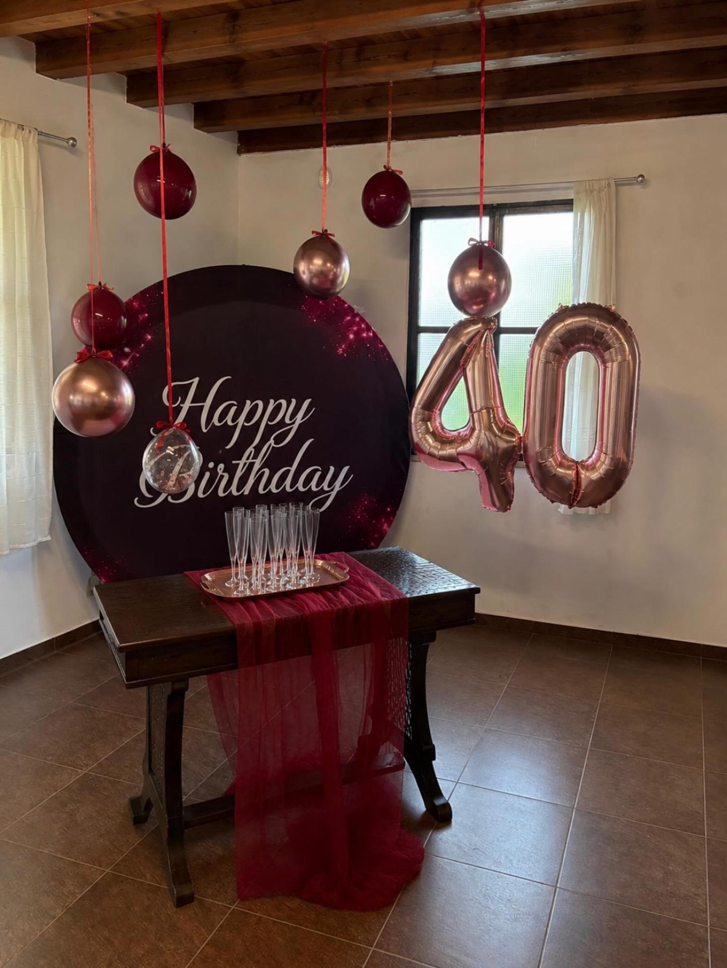 Allestimento Happy 40 Glam